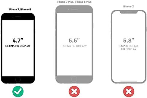 OtterBox Symmetry Series Case for iPhone SE 3rd Gen (2022), iPhone SE 2nd (2020), iPhone 8, iPhone 7 (NOT Plus) w/Tempered Glass Screen Protector, Bundle - Bulk Packaging - Black in Saudi Arabia