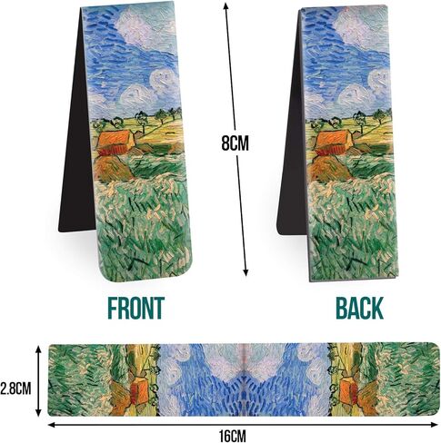 ABSOFINE 15PCS Magnetic Bookmarks, 3.1" Cute Dogs Large Size Magnetic Page Clips Bookmark, 15 Designs Pet Dogs Waterproof Sturdy Bookmarks for Kids Women Book Lovers in Kuwait