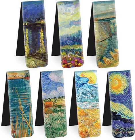 ABSOFINE 15PCS Magnetic Bookmarks, 3.1" Cute Dogs Large Size Magnetic Page Clips Bookmark, 15 Designs Pet Dogs Waterproof Sturdy Bookmarks for Kids Women Book Lovers in Kuwait