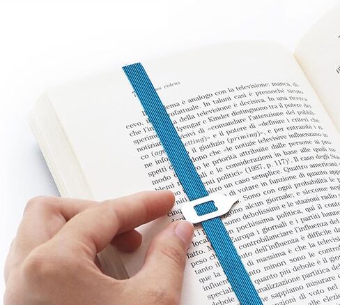 Lastword Bookmarks Elastic Bookmark Perfect for Any Book - Book Markers for Women - Bookmarks for Men - Bookmarks for Kids -Don't Lose Your Mark, Design Made in Italy Book Marks (Blue) in Saudi Arabia