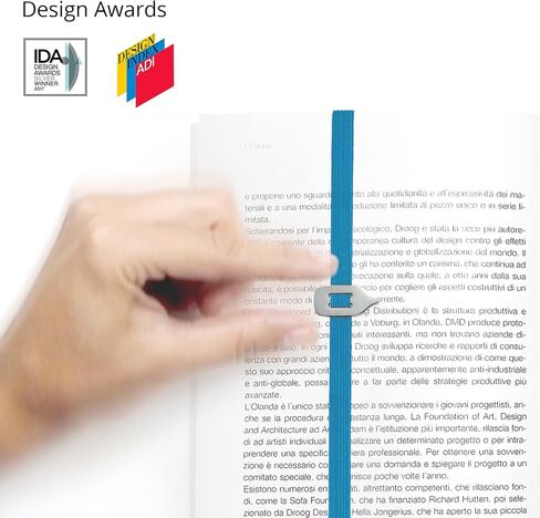 Lastword Bookmarks Elastic Bookmark Perfect for Any Book - Book Markers for Women - Bookmarks for Men - Bookmarks for Kids -Don't Lose Your Mark, Design Made in Italy Book Marks (Blue) in Saudi Arabia