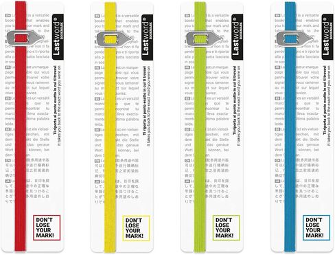 Lastword Bookmarks Elastic Bookmark Perfect for Any Book - Book Markers for Women - Bookmarks for Men - Bookmarks for Kids -Don't Lose Your Mark, Design Made in Italy Book Marks (Blue) in Saudi Arabia