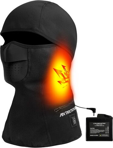 ANTARCTICA GEAR Heated Balaclava Face Ski Mask Windproof Warm Heating Hat for Motorcycle Riding Women Men in Saudi Arabia