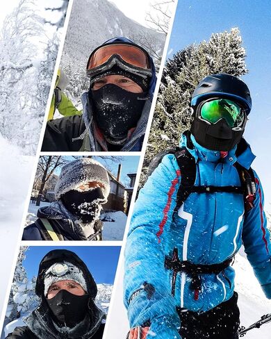 ANTARCTICA GEAR Heated Balaclava Face Ski Mask Windproof Warm Heating Hat for Motorcycle Riding Women Men in Saudi Arabia