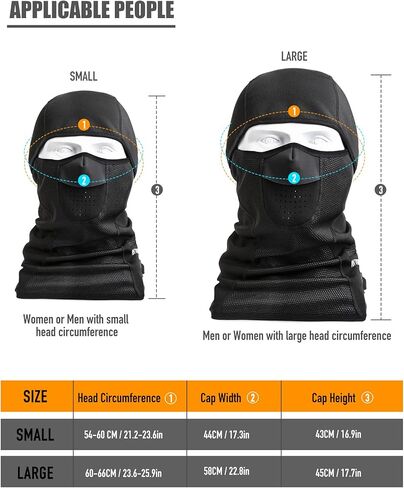 ANTARCTICA GEAR Heated Balaclava Face Ski Mask Windproof Warm Heating Hat for Motorcycle Riding Women Men in Saudi Arabia