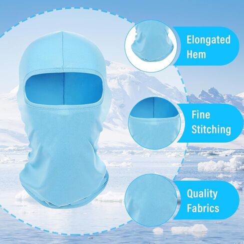 Kewucn Balaclava Ski Mask Full Face, UV & Wind Protection Face Mask for Summer Hot Weather, Breathable & Lightweight Balaclava Face Mask Cycling Motorcycle for Men Women (Army Green) in Kuwait