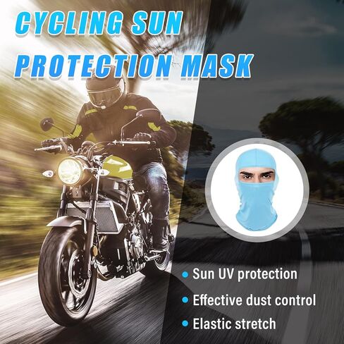 Kewucn Balaclava Ski Mask Full Face, UV & Wind Protection Face Mask for Summer Hot Weather, Breathable & Lightweight Balaclava Face Mask Cycling Motorcycle for Men Women (Army Green) in Kuwait