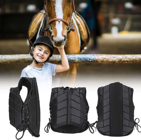 Safety Horse Riding Equestrian Vest, Kids EVA Padded Horse Riding Vest Protective Body Protector Back Protection Gear Equipment for Children(M) in Saudi Arabia