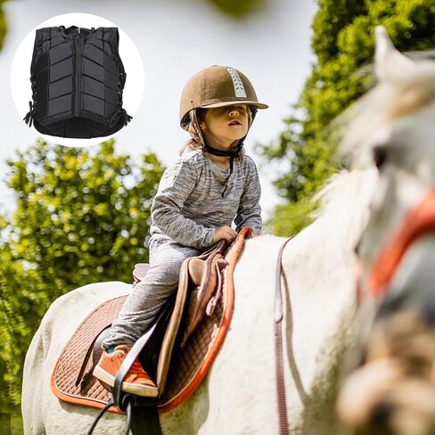 Safety Horse Riding Equestrian Vest, Kids EVA Padded Horse Riding Vest Protective Body Protector Back Protection Gear Equipment for Children(M) in Saudi Arabia