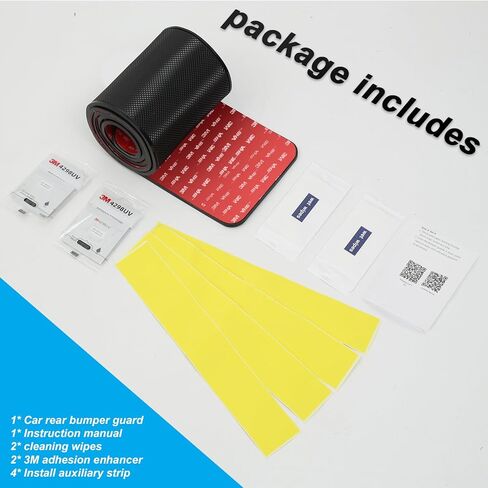 واقي ممتص الصدمات الخلفي للسيارة، واقي ممتص الصدمات للسيارة، قابل للتقشير واللصق على السيارة، واقي مصد لاصق للسيارات، شريط حماية متين من البولي فينيل كلوريد ملائم عالمي، لشريط مطاطي ناعم من مادة البولي فينيل كلوريد اللاصق على الوجهين 3M in Kuwait