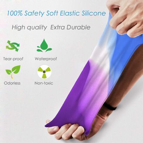 Vsidea Silicone Swim Caps, 2 Pack Durable Comfortable Adult Swimming Cap Elastomeric for Women Man Short Hair Long Hair in Saudi Arabia