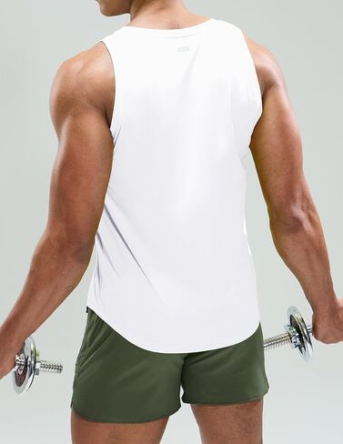 MIER Men's Tank Tops Workout Sleeveless Tee Shirts Muscle Athletic Gym Running Beach Tanks for Men, Quick Dry in Saudi Arabia