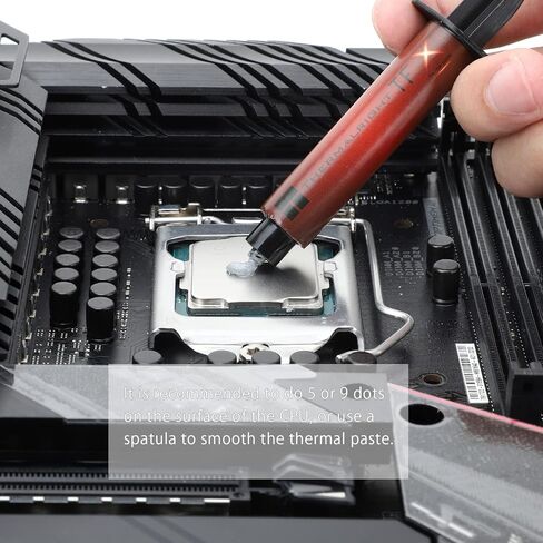 معجون حراري Thermalright TFX 2g، المعجون الحراري عالي الأداء لتبريد جميع المعالجات، معجون المشتت الحراري عالي المتانة 14.3 وات/م. بطاقات الرسومات والمشتتات الحرارية في أجهزة الكمبيوتر وأجهزة التحكم in Saudi Arabia