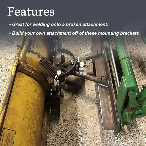HILDIRIX Loader Quick Tach Weld On Mounting Brackets Fit for John Deere Tractor in Kuwait