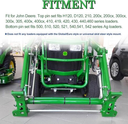 HILDIRIX Loader Quick Tach Weld On Mounting Brackets Fit for John Deere Tractor in Kuwait