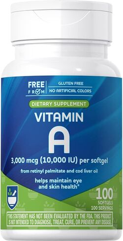 Rite Aid, Natural Vitamin A 10000IU, 100 Count in Kuwait