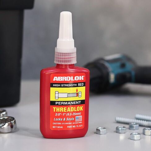 ABRO Threadlok Medium Strength Blue Removable, Versatile Thread Locker Sealant, Temperature-Resistant, Removable Thread Locker for Metal Fasteners, Long-Lasting Bond, Threadlocker Blue in Saudi Arabia
