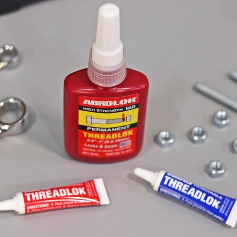 ABRO Threadlok Medium Strength Blue Removable, Versatile Thread Locker Sealant, Temperature-Resistant, Removable Thread Locker for Metal Fasteners, Long-Lasting Bond, Threadlocker Blue in Saudi Arabia