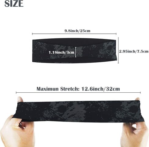 عصابات رأس Obacle للرجال والنساء، عصابات رأس غير قابلة للانزلاق، رفيعة وخفيفة الوزن قابلة للتنفس، عصابة رأس رياضية خارجية، تمرين اليوغا، صالة الألعاب الرياضية، الجري، الركض، 4 عبوات in Kuwait