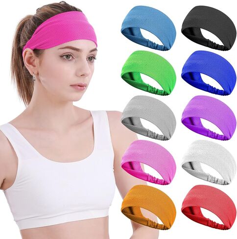 Sukeen Cooling Headband Running Headband Men Women, Sweat Headbands, Workout Sweat Bands Headbands, Sports Headbands Head Band for Yoga, Golf, Gym, Camping, Running,Tennis in Saudi Arabia
