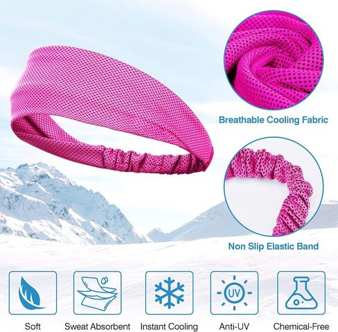 Sukeen Cooling Headband Running Headband Men Women, Sweat Headbands, Workout Sweat Bands Headbands, Sports Headbands Head Band for Yoga, Golf, Gym, Camping, Running,Tennis in Saudi Arabia