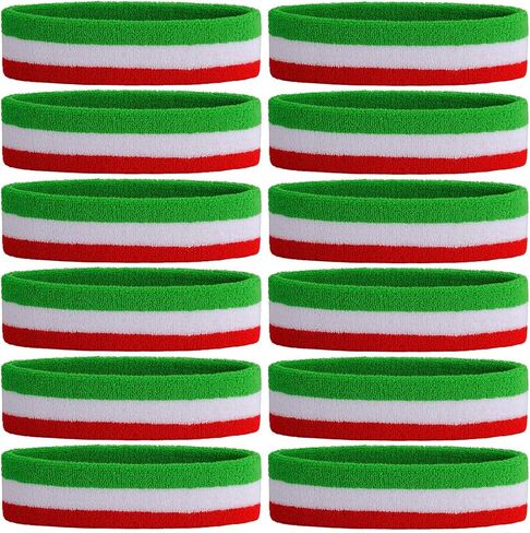 ONUPGO Sweatband Headbands for Men & Women -3PCS/12PCS Sports Headbands Moisture Wicking Athletic Cotton Terry Cloth Head Band in Kuwait