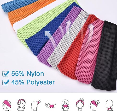 Sukeen Cooling Headband Running Headband Men Women, Sweat Headbands, Workout Sweat Bands Headbands, Sports Headbands Head Band for Yoga, Golf, Gym, Camping, Running,Tennis in Saudi Arabia