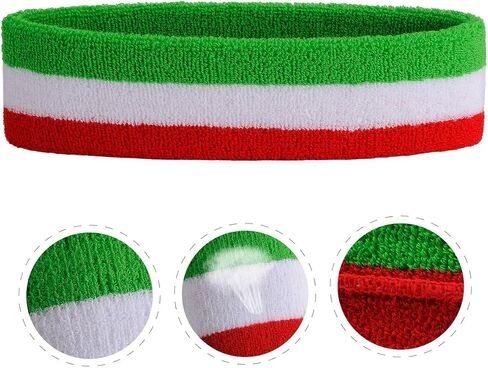 ONUPGO Sweatband Headbands for Men & Women -3PCS/12PCS Sports Headbands Moisture Wicking Athletic Cotton Terry Cloth Head Band in Kuwait