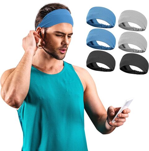 Sukeen Cooling Headband Running Headband Men Women, Sweat Headbands, Workout Sweat Bands Headbands, Sports Headbands Head Band for Yoga, Golf, Gym, Camping, Running,Tennis in Saudi Arabia