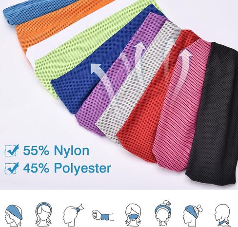 Sukeen Cooling Headband Running Headband Men Women, Sweat Headbands, Workout Sweat Bands Headbands, Sports Headbands Head Band for Yoga, Golf, Gym, Camping, Running,Tennis in Saudi Arabia