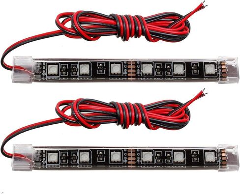 بارتسام 4.5 بوصة أحمر للدراجات النارية LED بدوره إشارة الفرامل شريط الضوء، IP68 مقاوم للماء العالمي المرن للدراجات النارية بدوره إشارة الفرامل الثالثة النهار الجري الخفيف لمقطورة الدراجات النارية ATV، 2 حزمة in Saudi Arabia