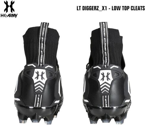HK Army LT Diggerz_1 Low Top Paintball Cleats - Black/White - Size 14 in Saudi Arabia