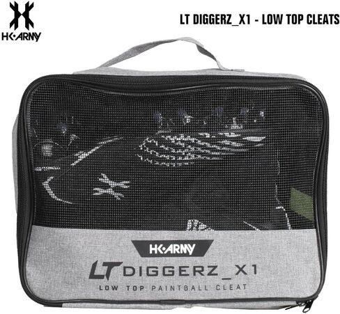 HK Army LT Diggerz_1 Low Top Paintball Cleats - Black/White - Size 14 in Saudi Arabia