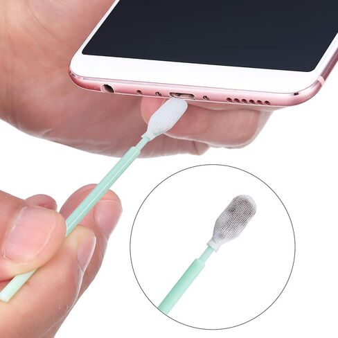 مجموعة تنظيف الهاتف الخلوي 17 قطعة من سكايليتي، ومنفذ شحن USB ومقبس سماعة الرأس متوافق مع iPhone وSamsung Galaxy وLG وMotorola وiOS وAndroid وعدسة الهاتف الخلوي ومنظف MacBook in Kuwait