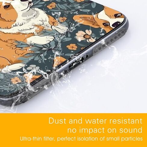 TIESOME Phone Speaker Dustproof Stickers Protector, 51PCS Phone Trumpet Anti Dust Adhesive Stickers Mesh Speaker Dustproof Net Stickers Dustproof Cover Kit with Cleaning Swabs Tweezer in Saudi Arabia