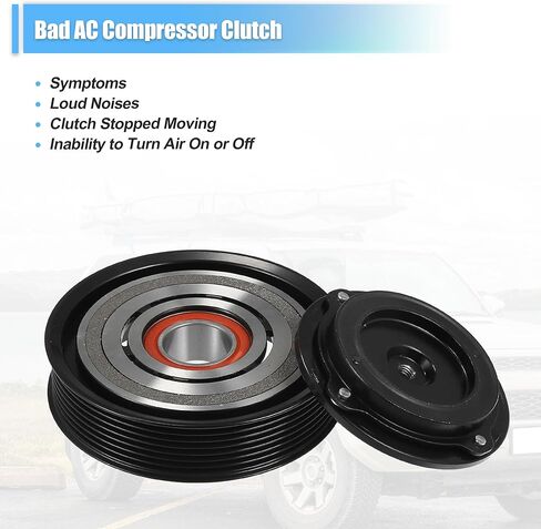 X AUTOHAUX 1 Set AC Compressor Clutch Replacement for Toyota 4Runner 6Cyl 4.0L 2003-2009 in Saudi Arabia