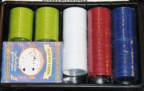 Cardinal's Texas Hold 'Em Tournament Poker Set in Fabric Carrying Case New in Saudi Arabia