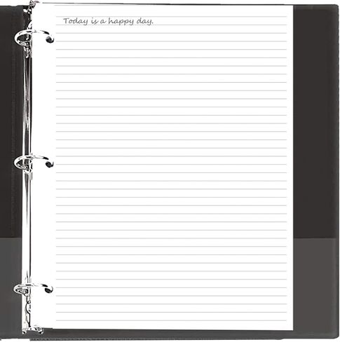 A4 Lined Refill Paper, 3-Hole Punched Ruled Filler Paper, 100Sheets / 200Pages Loose-Leaf Paper, 100gsm White Paper, 8.5'' x 11'' in Kuwait