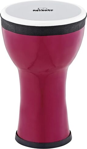 Kids' Djembe, 100% Synthetic Pre-Tuned, Compact Size-NOT Made in China-Blue Berry Finish, for Classroom Music or Playing at Home, 2-Year Warranty (NINO-EMDJ-BB) in Saudi Arabia