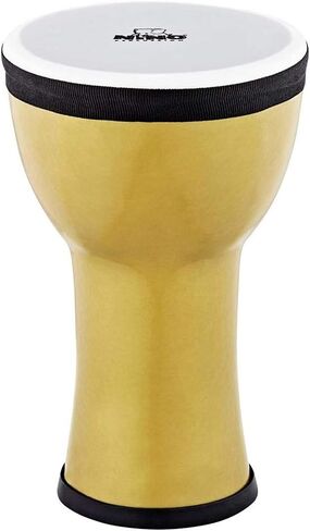 Kids' Djembe, 100% Synthetic Pre-Tuned, Compact Size-NOT Made in China-Blue Berry Finish, for Classroom Music or Playing at Home, 2-Year Warranty (NINO-EMDJ-BB) in Saudi Arabia