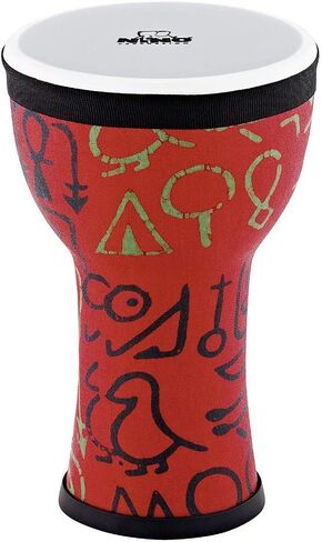 Kids' Djembe, 100% Synthetic Pre-Tuned, Compact Size-NOT Made in China-Blue Berry Finish, for Classroom Music or Playing at Home, 2-Year Warranty (NINO-EMDJ-BB) in Saudi Arabia