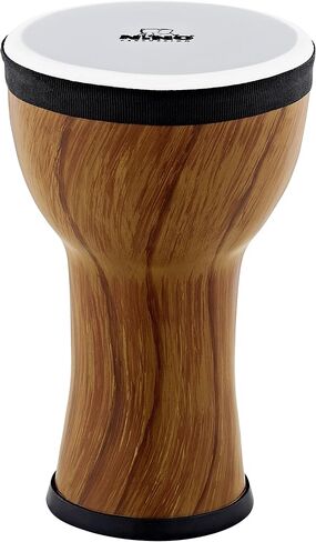Kids' Djembe, 100% Synthetic Pre-Tuned, Compact Size-NOT Made in China-Blue Berry Finish, for Classroom Music or Playing at Home, 2-Year Warranty (NINO-EMDJ-BB) in Saudi Arabia
