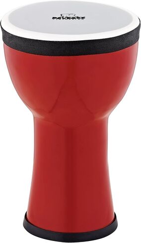 Kids' Djembe, 100% Synthetic Pre-Tuned, Compact Size-NOT Made in China-Blue Berry Finish, for Classroom Music or Playing at Home, 2-Year Warranty (NINO-EMDJ-BB) in Saudi Arabia