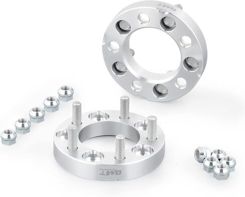 Orion Motor Tech 5x4.5 Wheel Spacers, 1 Inch Spacers with 1/2-20 Studs Compatible with Jeep Wrangler TJ YJ Grand Cherokee Ford Explorer Mustang Ranger, 82.5mm Center Bore Wheel Spacer Kit Set of 2 in Saudi Arabia