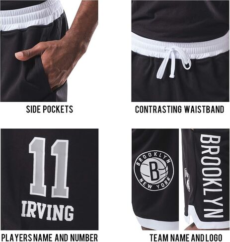 Ultra Game NBA Men's Players Active Soft Workout Basketball Training Shorts - Multiple Players Available in Saudi Arabia
