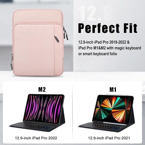 TiMOVO 13.3-14 Inch Laptop Sleeve Carrying Bag with Pockets for iPad Air 13 Inch 2024,iPad Pro 13 Inch 2024,MacBook Air 2022-2018,MacBook Pro M2/M2/M1 Pro/M1 Max,Galaxy Tab S9+/S8+ 12.4",Purple in Saudi Arabia