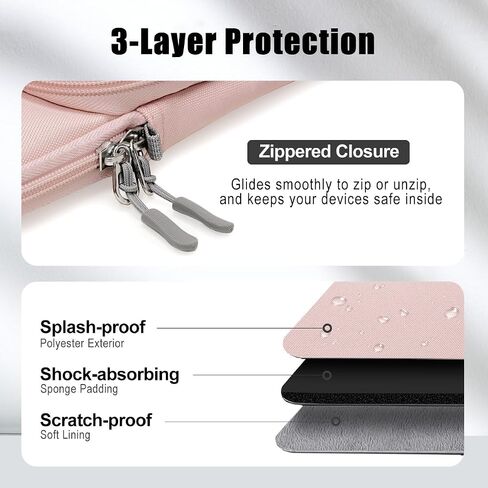 TiMOVO 13.3-14 Inch Laptop Sleeve Carrying Bag with Pockets for iPad Air 13 Inch 2024,iPad Pro 13 Inch 2024,MacBook Air 2022-2018,MacBook Pro M2/M2/M1 Pro/M1 Max,Galaxy Tab S9+/S8+ 12.4",Purple in Saudi Arabia