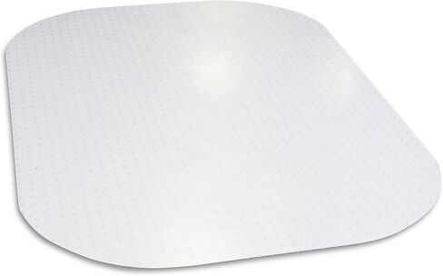 سجادة كرسي مكتب مستطيلة شفافة مقاس 45 بوصة × 60 بوصة من Evolve Modern Shape للسجاد ذو الوبر المنخفض، صُنعت في الولايات المتحدة الأمريكية بواسطة Dimex، خالية من الفثالات (C5E6003G) in Kuwait