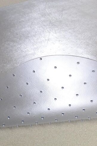 سجادة كرسي مكتب مستطيلة شفافة مقاس 45 بوصة × 60 بوصة من Evolve Modern Shape للسجاد ذو الوبر المنخفض، صُنعت في الولايات المتحدة الأمريكية بواسطة Dimex، خالية من الفثالات (C5E6003G) in Kuwait