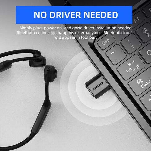 Smof USB Bluetooth Audio Adapter for Connecting Headphones to PS5, PS4, Switch, PC. aptX Low Latency Wireless Audio Dongle Support, No Driver Installation Required,Not for Keyboard or Mouse in Saudi Arabia